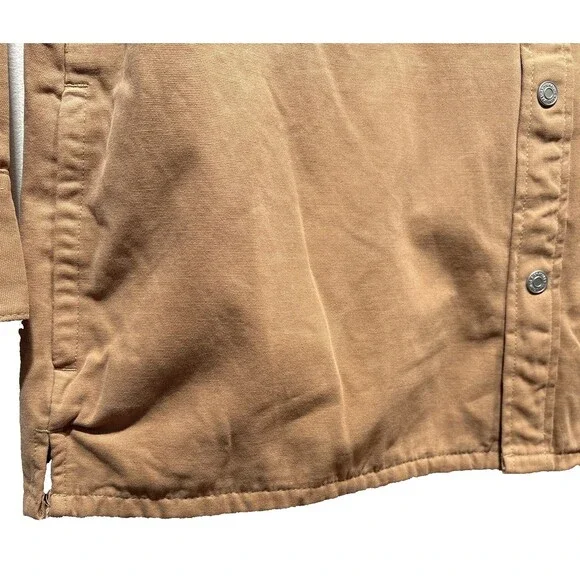 Levi Strauss Utility Shirt Jacket Canvas Snap Up Signature Collection Tan XL NWT - Picture 13 of 16